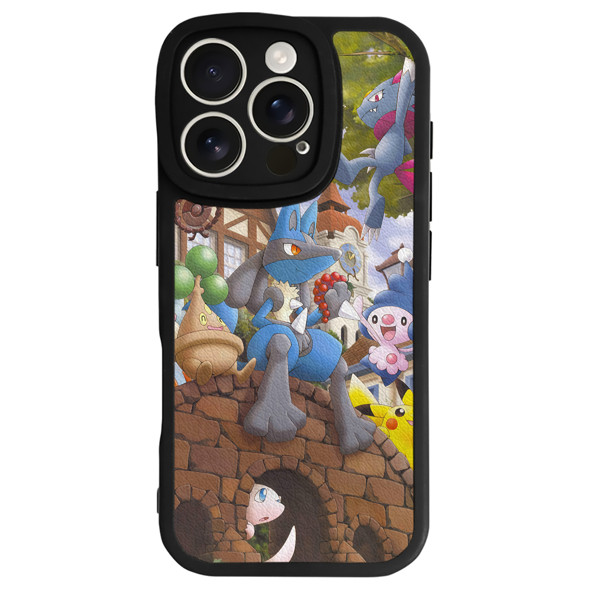 （画像用） ポケットモンスター Pokémon 【iPhone 16シリーズ対応】シリコンスマホケース（レザー調） 材質：シリコン